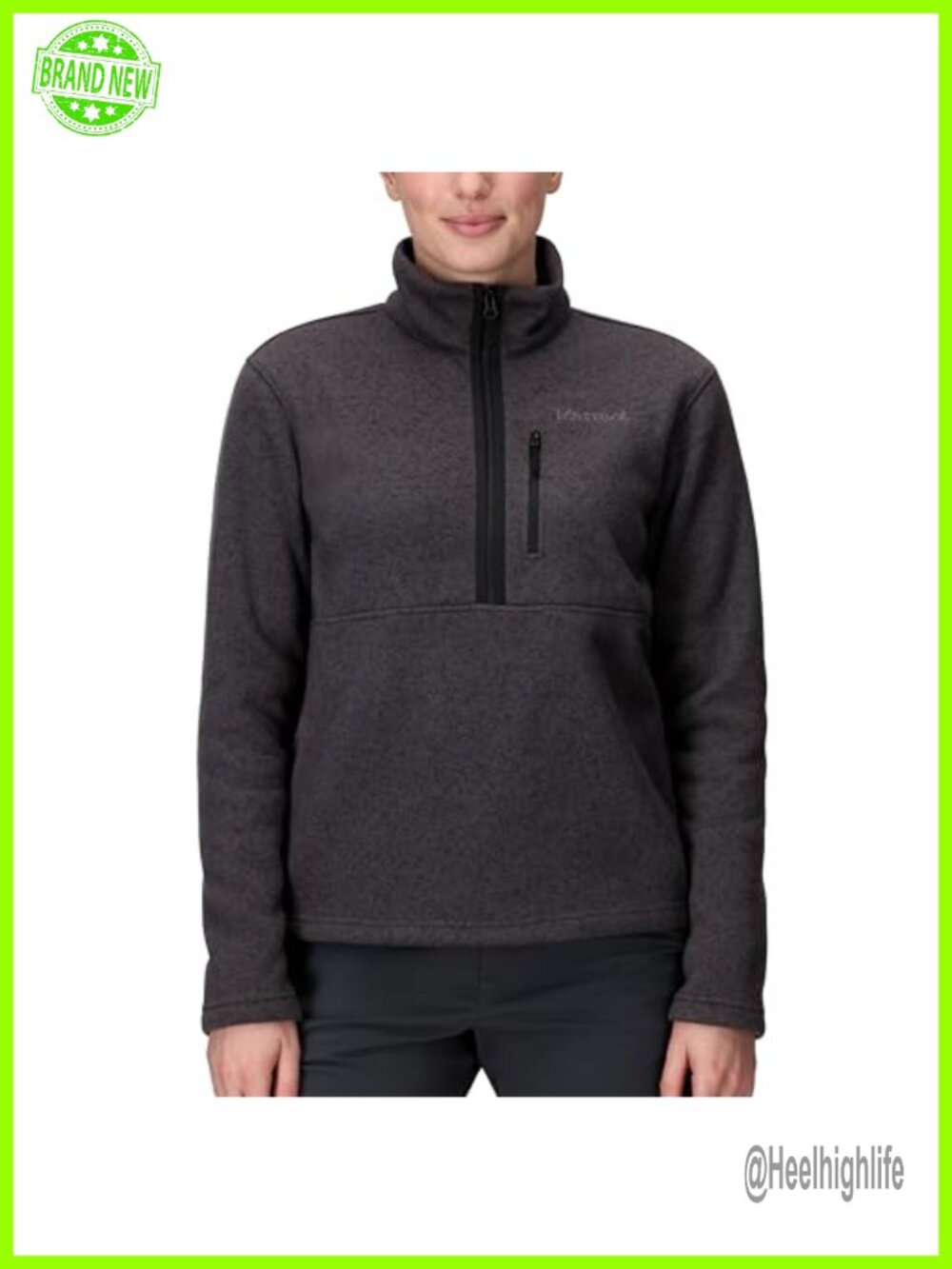 Marmot Women's Drop Line 1/2 Zip Pullover Fleece Jacket Lightweight Breathable